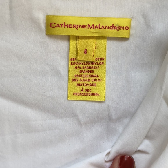 Catherine Malandrino asymmetric draped top Sz 6 - Picture 11 of 15